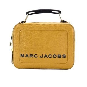 Marc Jacobs The Box Logo crossbody bag in brown